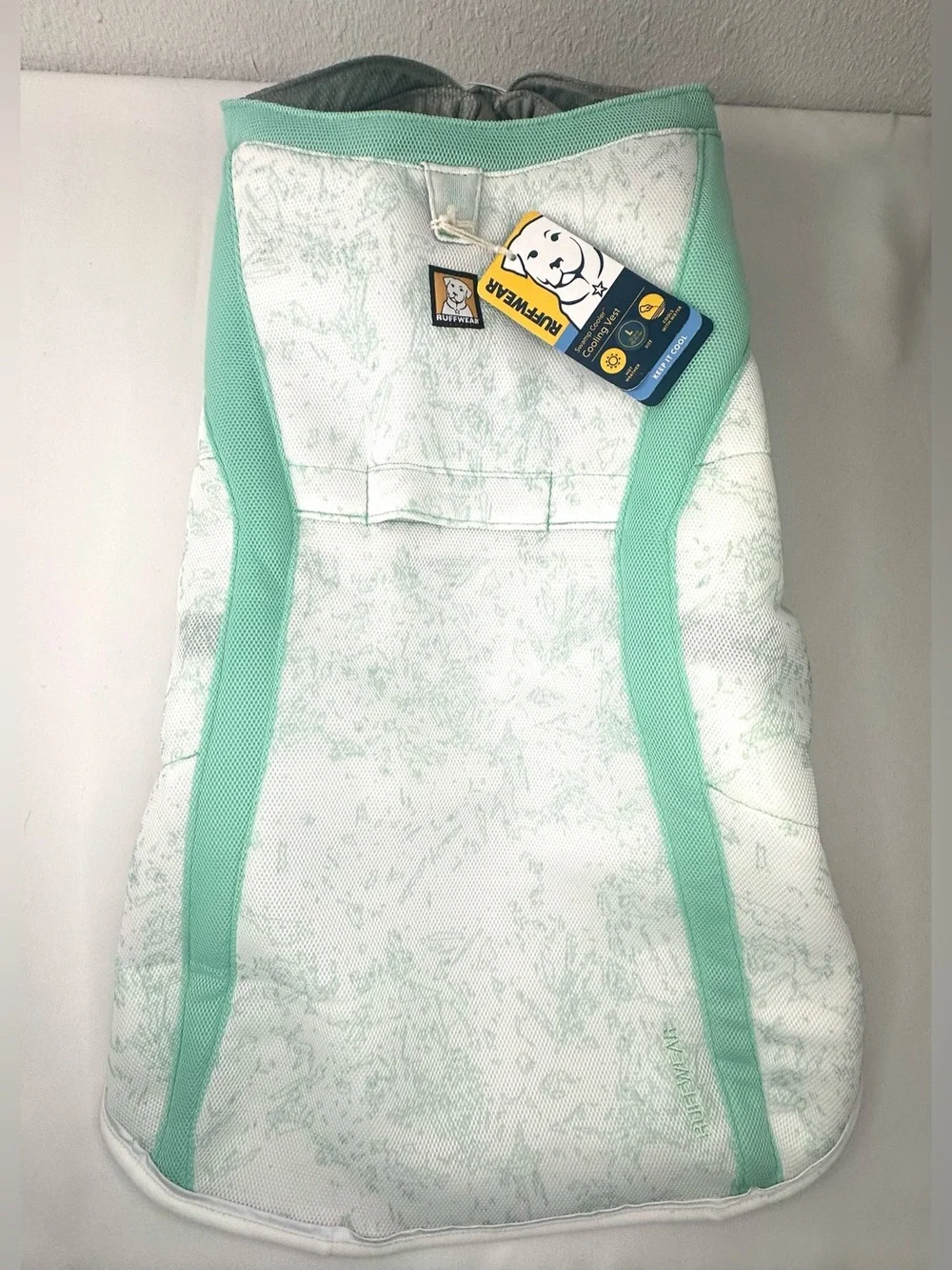 NWT Ruffwear Swamp Cooling Dog Vest In Sage Green Size L- 32-36 inches